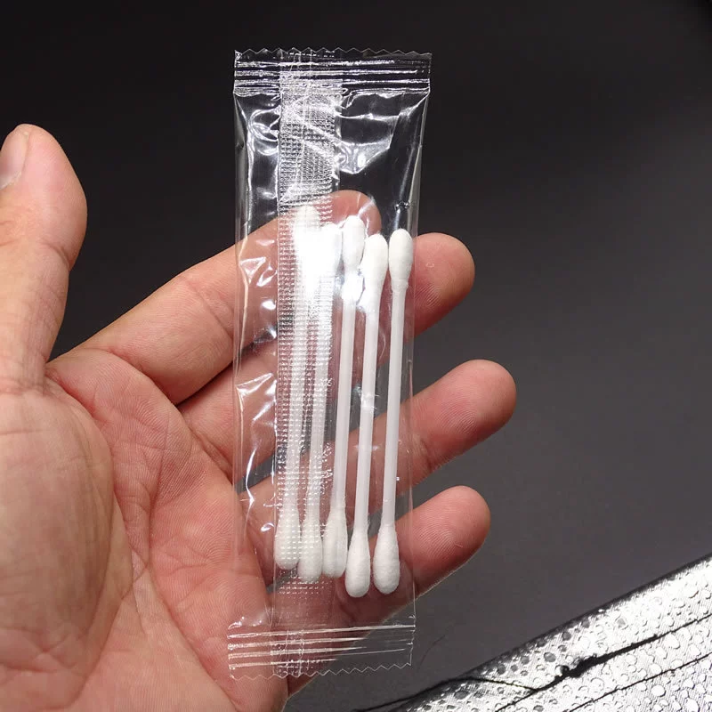 5 мешков с ватным тампоном резиновые палочки конфеты упаковка одноразовые портативные хлопковые палочки