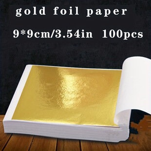 W 48282 Gold silver foil decor craft paper ���y���b��ֹ�