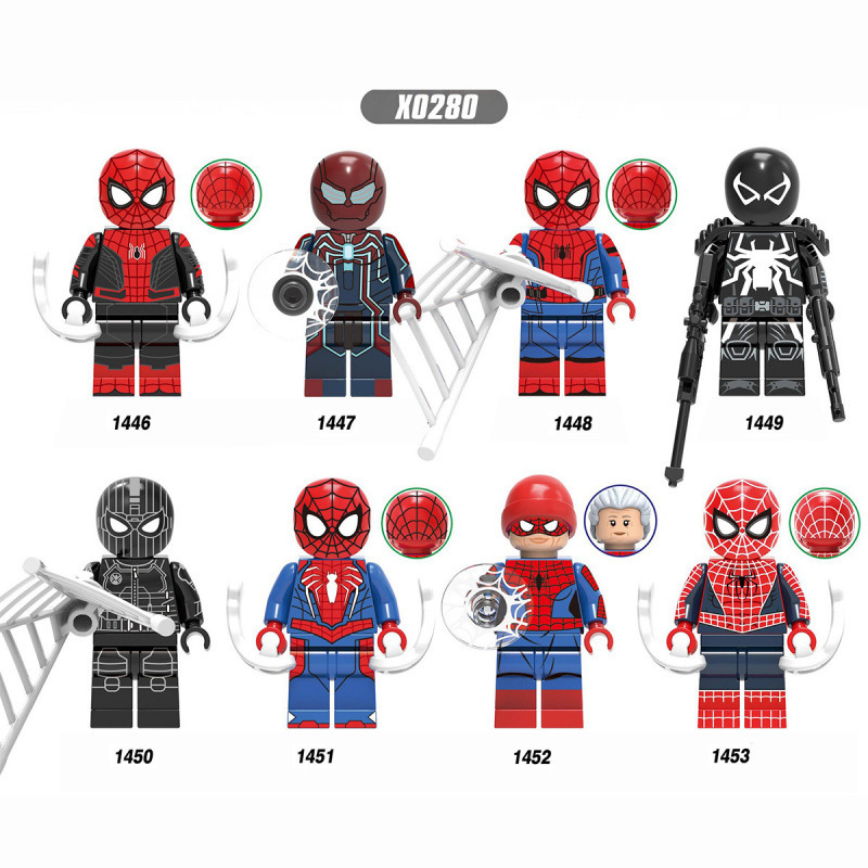 国境を越えた卸売ホットセール互換性のあるレゴスパイダーマンミニフィギュアシリーズ子供の教育用組み立て式小さな粒子ビルディングブロックおもちゃ|undefined