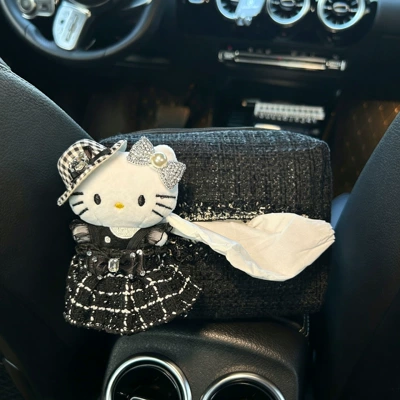 box, lace tissue box, car doll — Car tissue box/set
