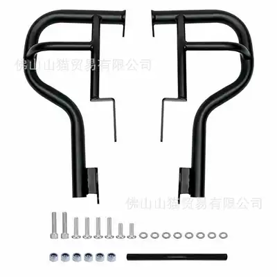 Motorcycle Accessories Suitable for Kawasaki Vulcan S650 Front Bumper, Vulcan S650 Guard Bar, Anti-Fall Bar (Motorcycle bumper) - black