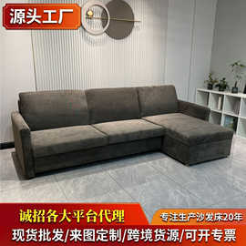 多功能翻转沙发床带贵妃组合布艺储物客厅小户型公寓沙发床带床垫
