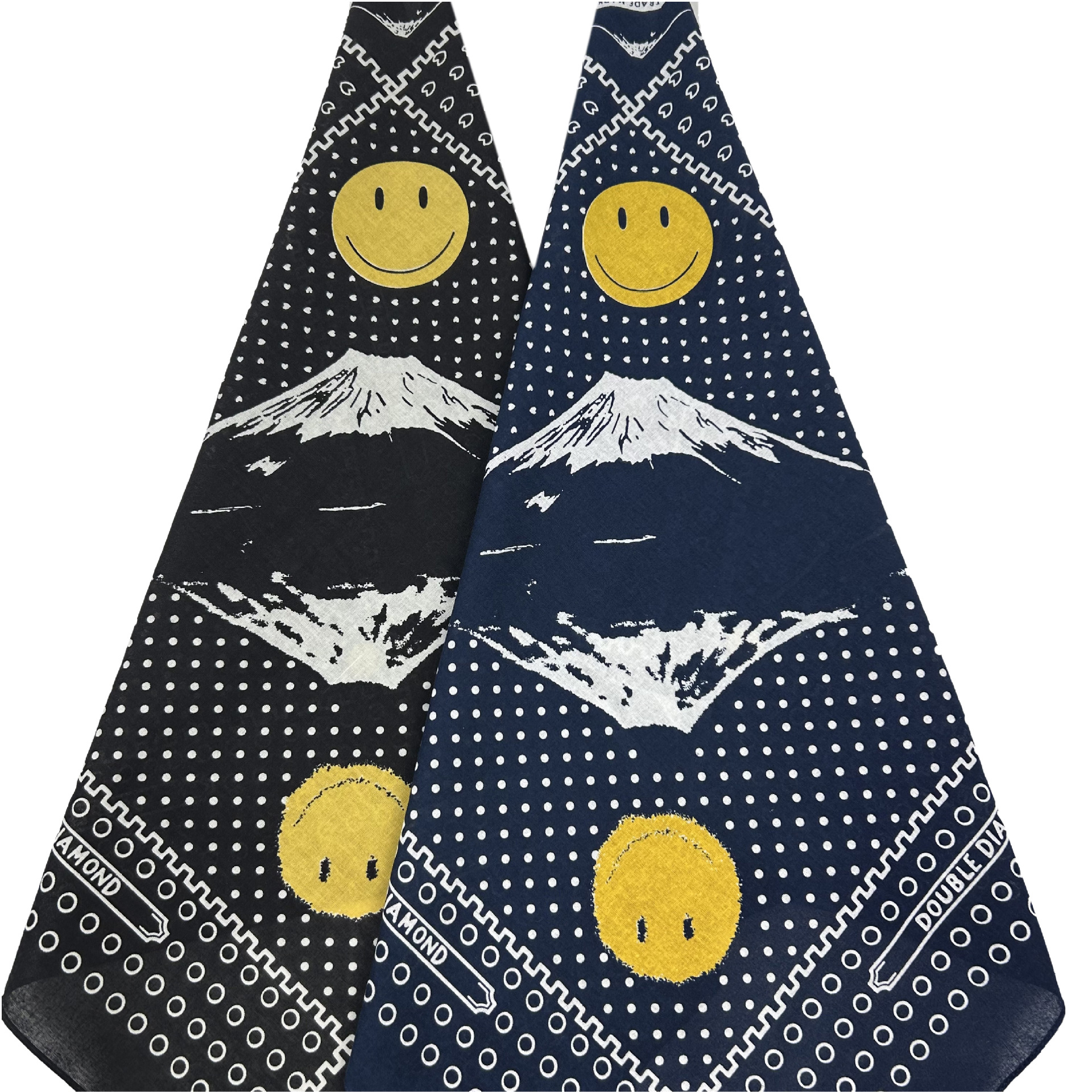 Factory Direct Sale 55cm Cotton Snow Mountain Reflection Paisley Square Scarf Headscarf Outdoor Sports Street Dance Trendy Headscarf