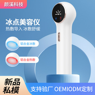 Hot and Cold Hammer Facial Ice Compress Pore Shrinking Instrument Hot Compress Introduction Instrument Home Beauty Instrument Red and Blue Light Ice Hammer Ice Compress Instrument