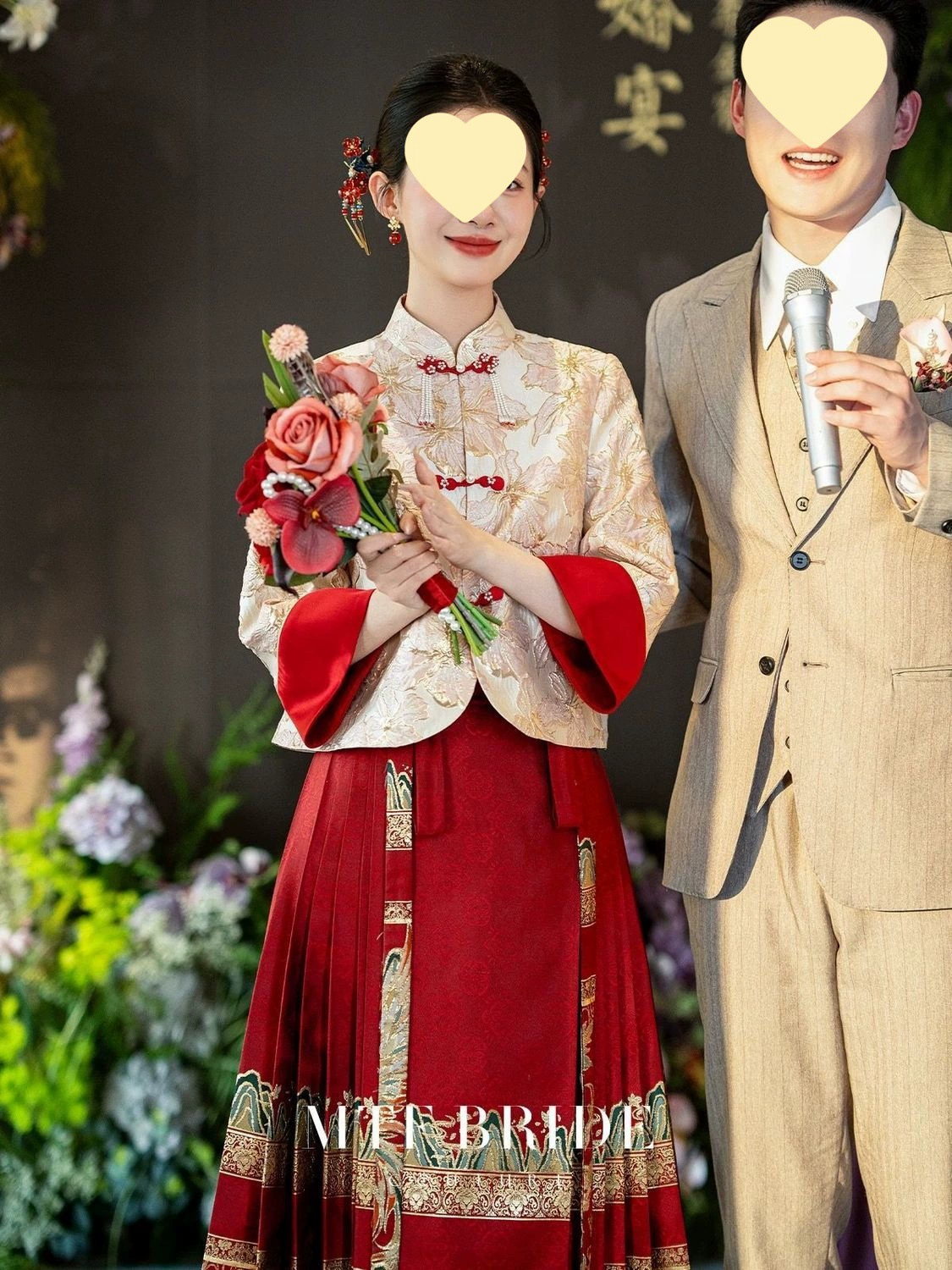 Новый продукт Man Tingfang [Yong Yule] новая китайская стиль топ женский конская маска юбка свадебное платье ханфу костюм поджаривания костюм заказ