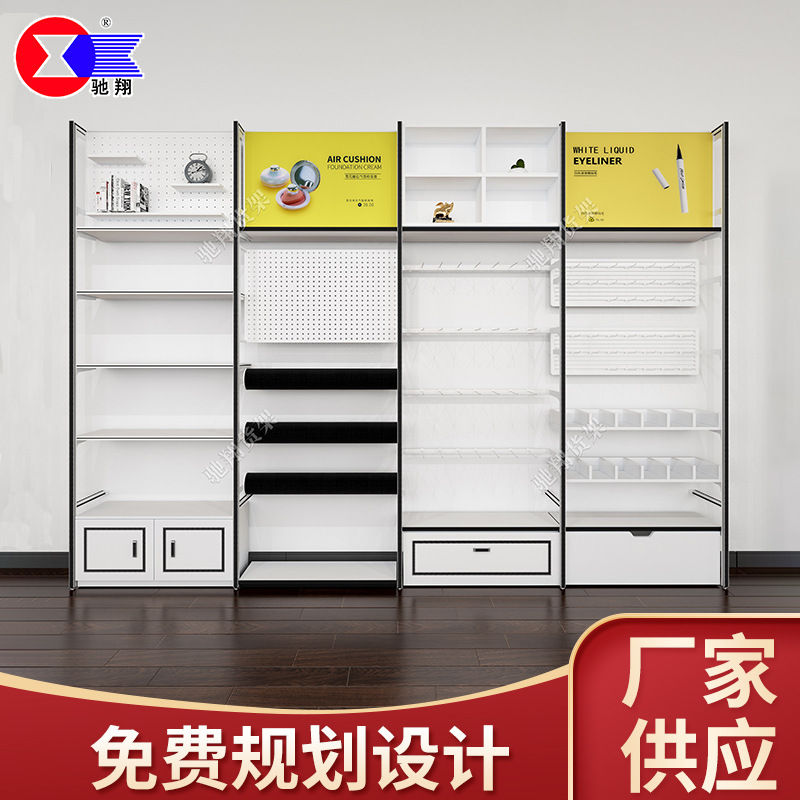 镶嵌工艺单柱边柜饰品展示货架 文具店优品内衣店组合商超展示架