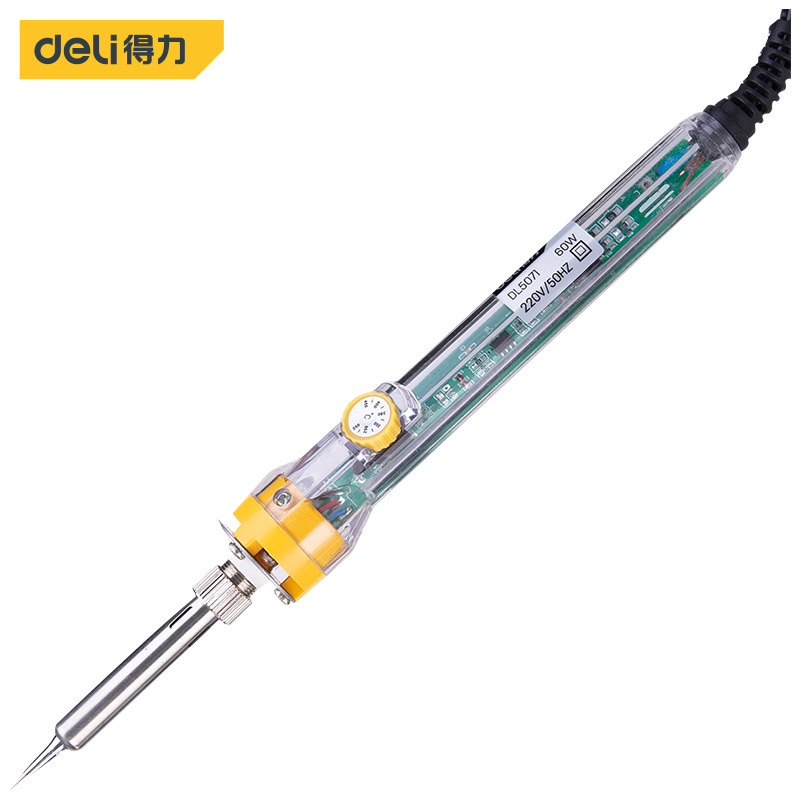 得力工具DL5071电烙铁家用恒温可调温电焊笔电子维修内热式锡焊接