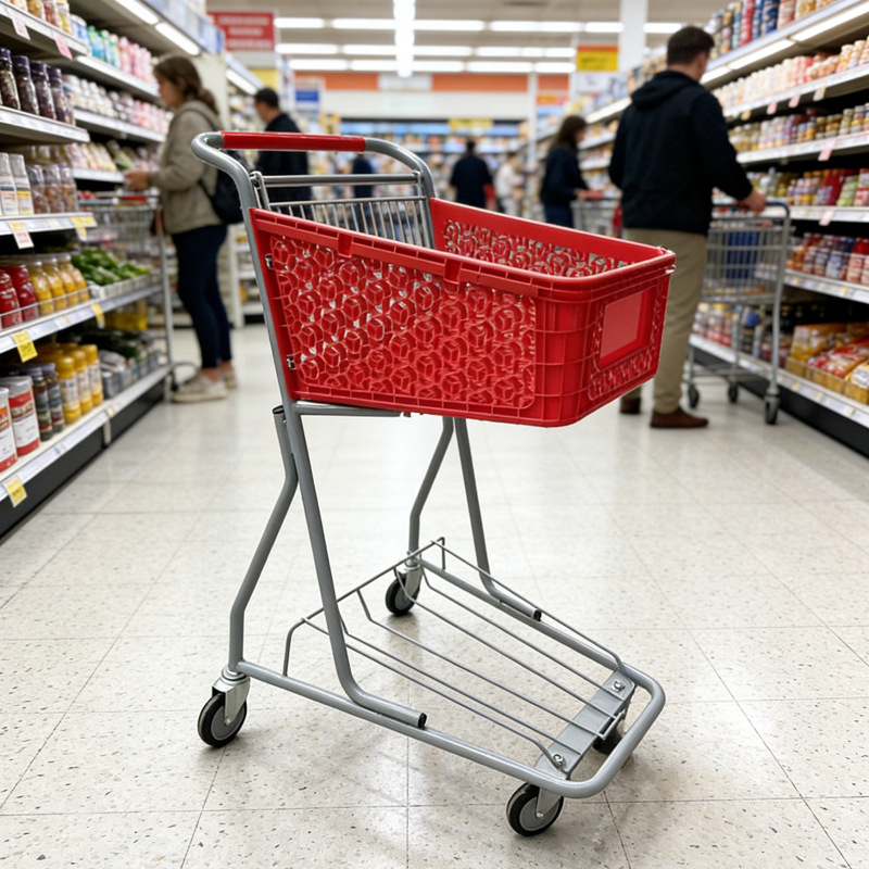 Supermercado del fabricante carrito carrito centro comercial de camiones carritos de compras fábrica de almacenes de tiendas de conveniencia de una sola planta 60l carrito de compras