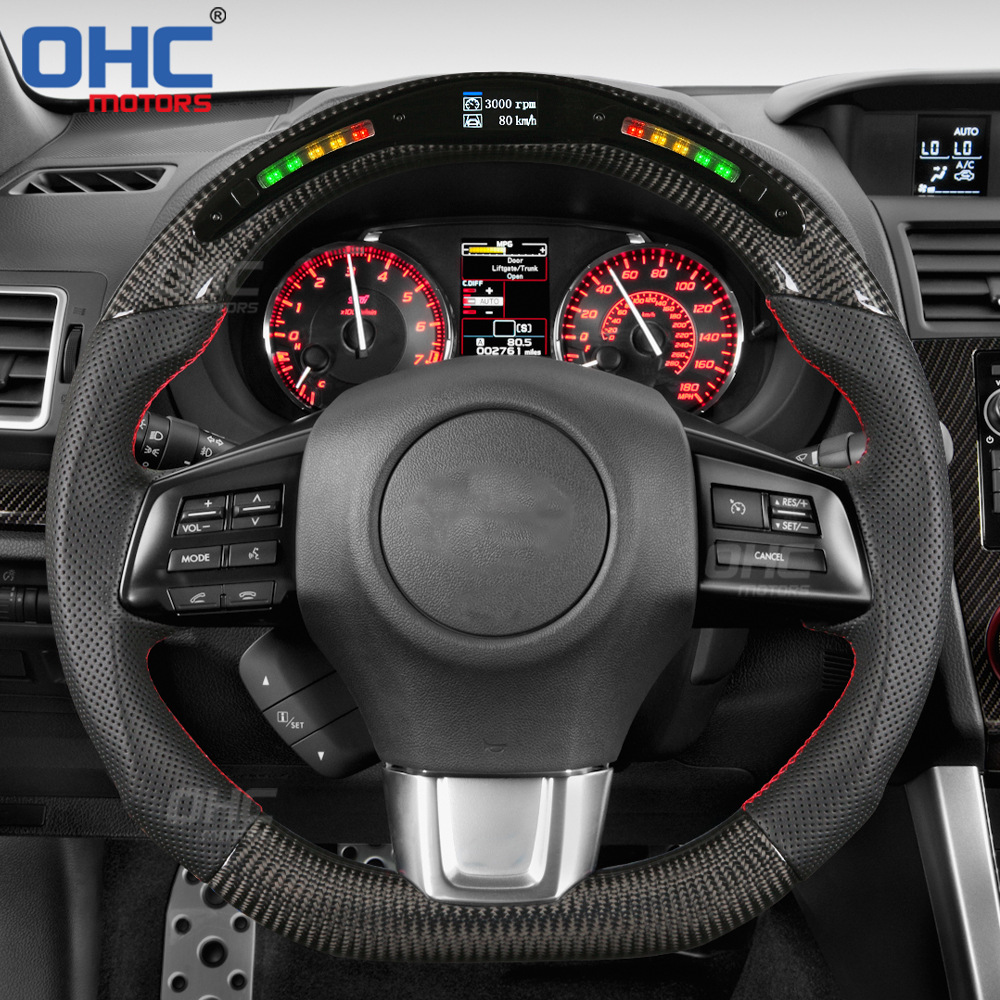 Direct Shipment from the Us Warehouse Is Suitable for Subaru Forester, Brz, Legacy, Impreza Sti, and Tribeca Modified Carbon Fiber Steering Wheels