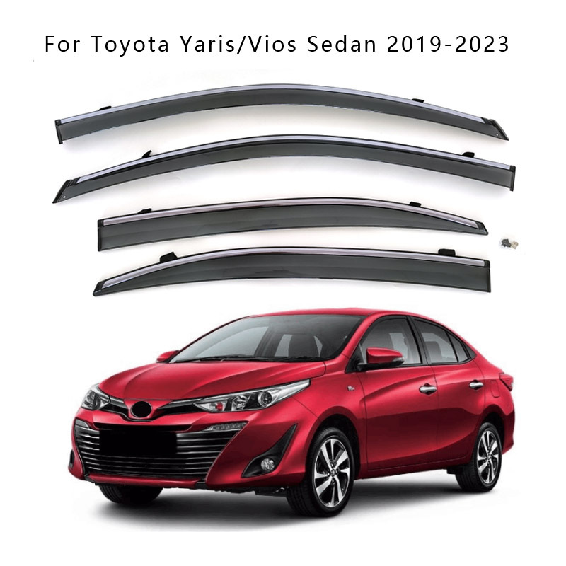 Suitable for Toyota Overseas Yaris/Vios Sedan 2019-2023 Rain Shield Car Window Rain Eyebrow