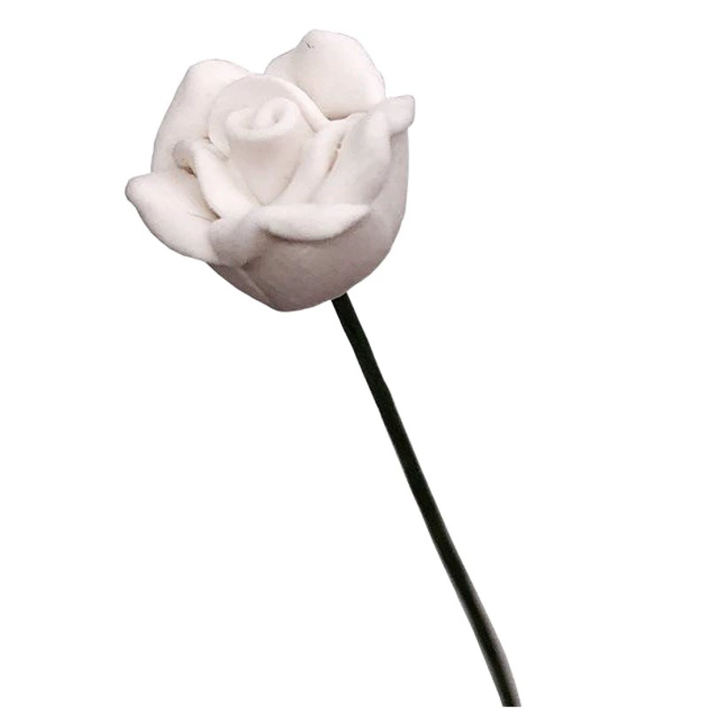 1:12 Мини кукольный домик Сад Спальня Украшение сцены Букет Роза Белая Роза