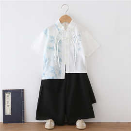 汉服男.童春秋款中国风新款儿.童宝宝古风帅气高端演出服薄款