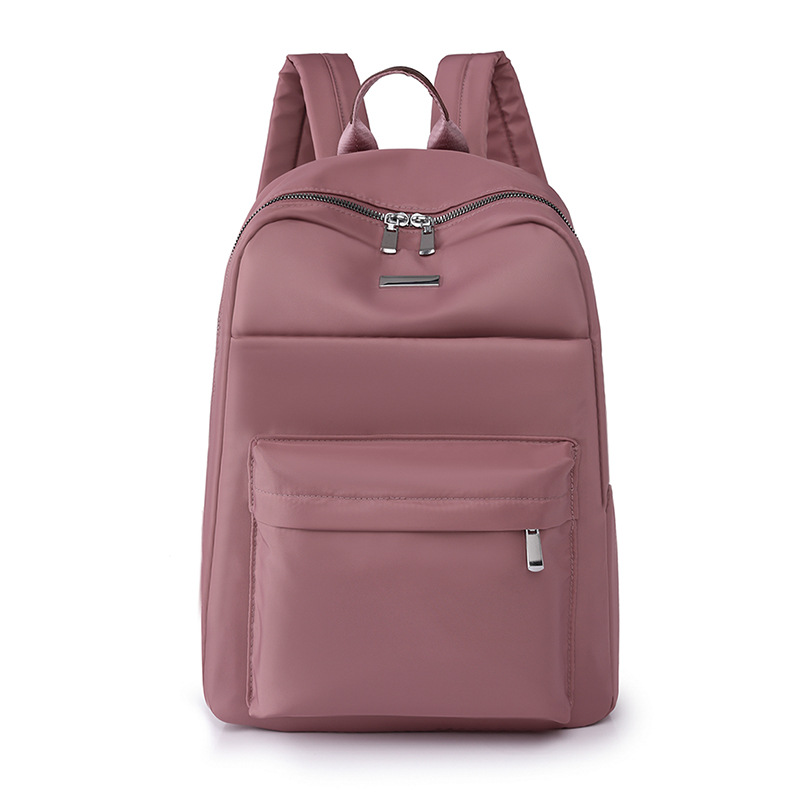 Comercio exterior al por mayor 2023 nueva mochila casual para mujer de nailon mochila simple y versátil de gran capacidad para computadora de 14 pulgadas