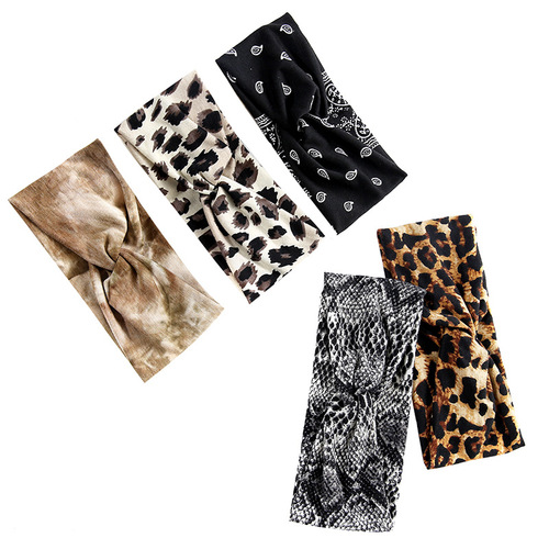 Euramerican Yoga Elastic Slip-Resistant Wide Headband Candy Color Headband for Exercise Running Sweat Absorbent Women