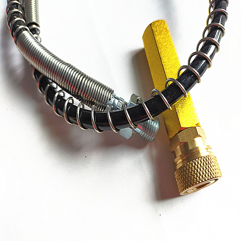 现货供应高压气瓶充气管大转小充气软管氧气瓶氮气管高压气管