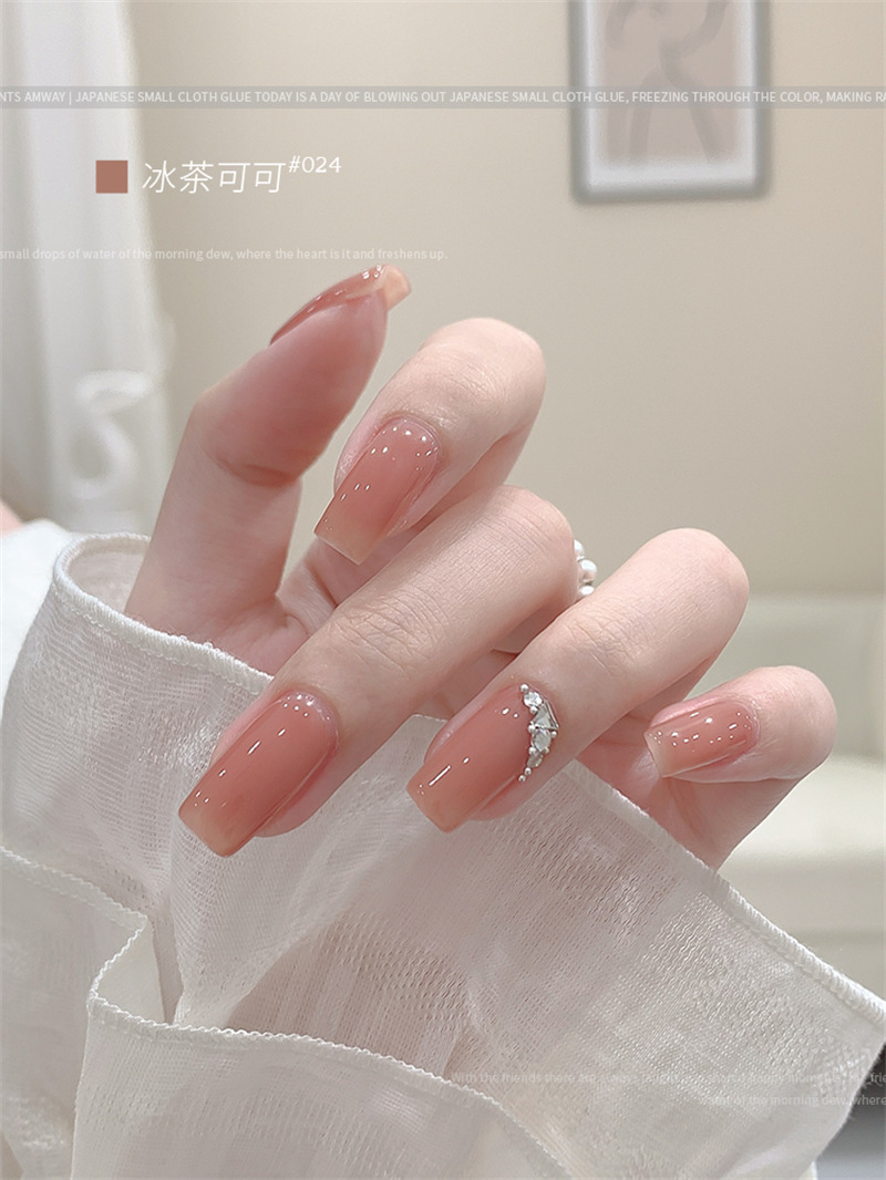 KaSi fototerapia Esmalte de uñas pegamento 2023 nueva primavera y el verano popular blanco lechoso nude rojo cereza salón especial