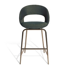 visionnaire意式吧檯椅頭層牛皮金屬設計款椅子高品質工廠家具