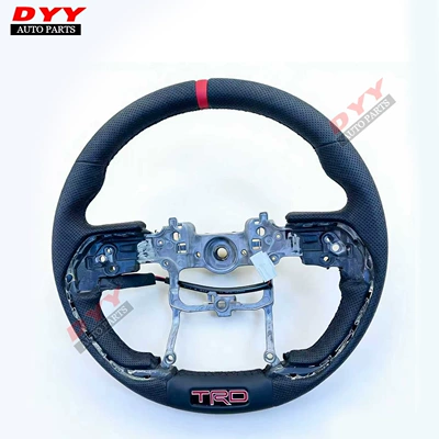 Suitable for 25 Models of Tacoma, 4Runner, and Other Leather-Trimmed Vehicles, Steering Wheel Assembly for Old-To-New Steering Wheel Conversion (Steering wheel) - single-frame-remark-model-year