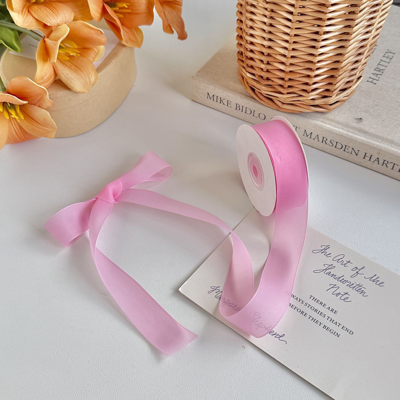 2.5cm rosa oscuro gelatina 20 yardas