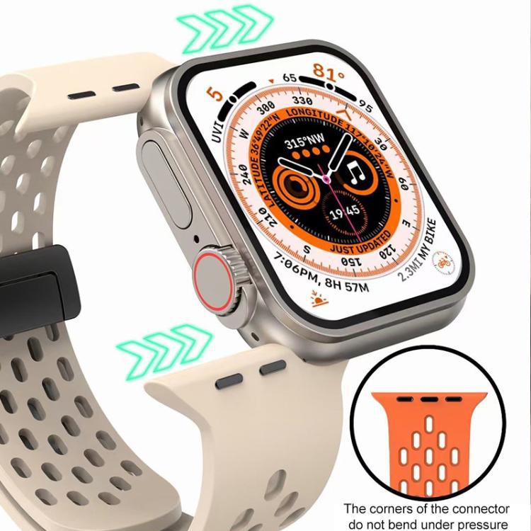 xDfind para Apple Watch 38 - 49mm agujero de pulsera agujero de pulsera de silicona