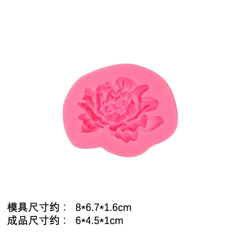 Girasol peonía crisantemo silicona fondant pastel de chocolate postre DIY hecho a mano aromaterapia coche colgante