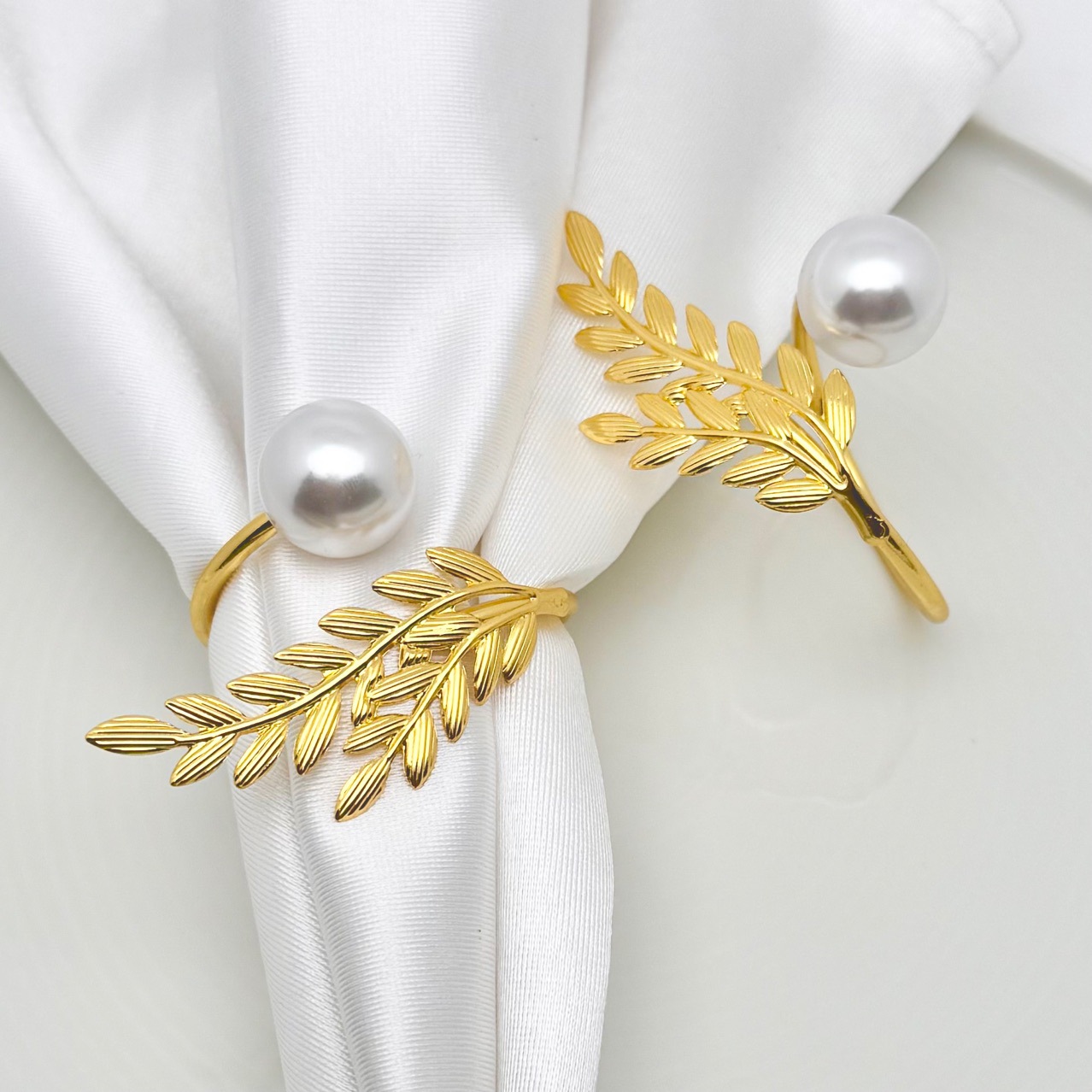 Original Western Restaurant Harvest Festival Golden Wheat Ear Napkin Ring Thanksgiving Napkin Button Metal Napkin Ring Manufacturer