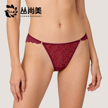 欧美性感蕾丝丁字裤情趣内裤火辣诱惑蕾丝女内裤运动健身丁字T裤