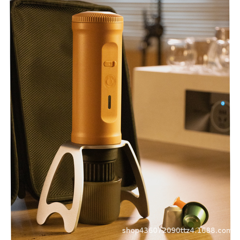 New Cross-Border Portable Car Outdoor Simple Coffee Machine Small Italian Home Fully Automatic Capsule Coffee Machine