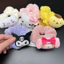 ins可爱卡通大耳朵狗库洛米发圈少女心毛绒大肠圈软妹学生发饰