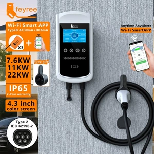 Feyree Yeni Enerji Elektrikli Avtomobil Avropa Standartı AC Divara Quraşdırılan Doldurma Pili