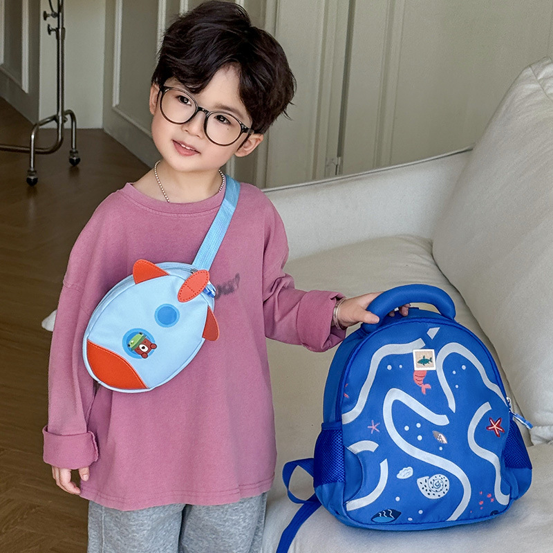 Mochila escolar para niños Dibujos animados Anime Kindergarten Mochila para niños 3-5 años Clase pequeña y media Mochila para niños y niñas Comercio exterior