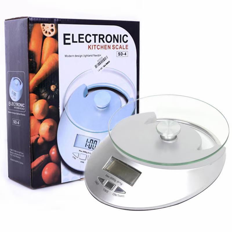 5kg/1g家用玻璃电子秤 多功能食物电子秤电子厨房秤烘焙秤厨房秤