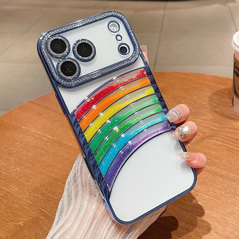 Colorful Liquid Sand Phone Case For Iphone 17 With Lens Protection_voghion.com
