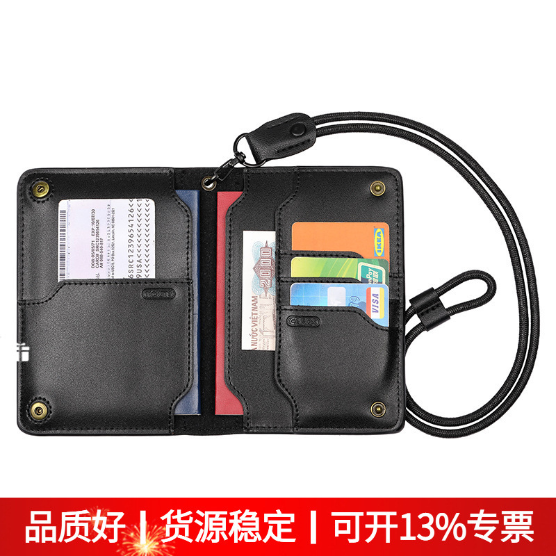 Genuine Leather Multi-function Passbook Bag Cover Overseas Travel Card Slot ID Bag Travel Air Ticket Storage Passbook Holder