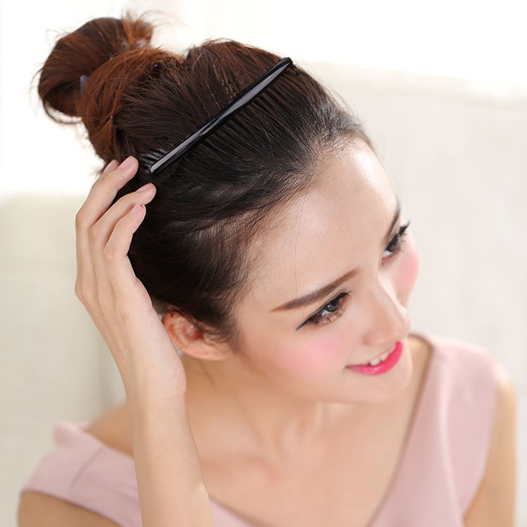Hair comb plug-in comb headband large adult black non-slip all-match broken hair bangs comb front hair plastic hairpin