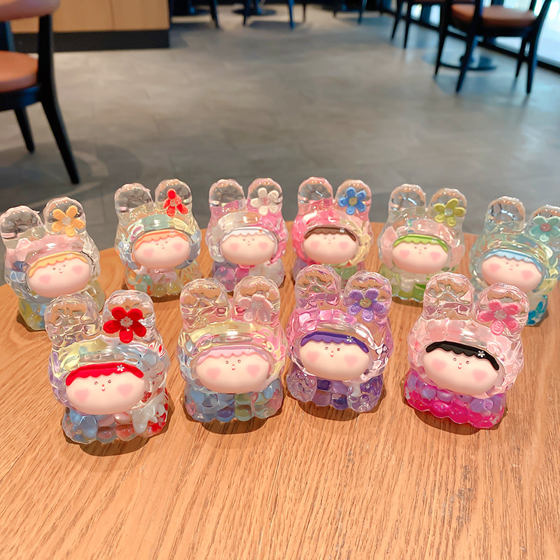Creativo Li Si Lilis Macaron Super lindo estilo de dibujos animados arenas movedizas en aceite decoración decoración bolsa ciega al por mayor