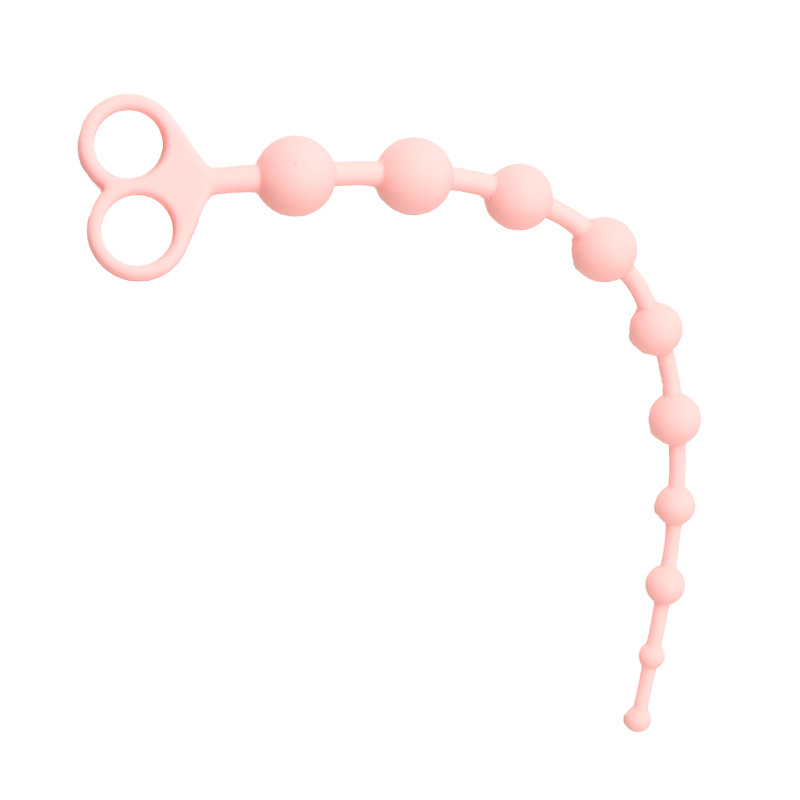 Smiley Face Anal Beads, Silicone Beaded Anal Toy, Colorful Design — detail image 7