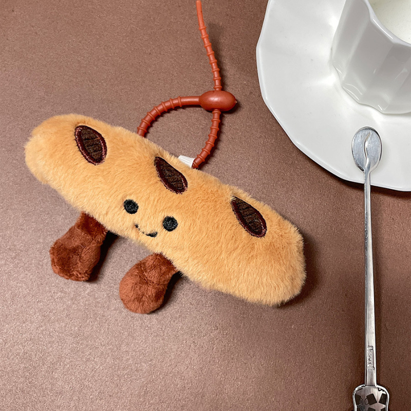 趣味のシミュレーションの食べ物のぬいぐるみのぬいぐるみのペンダントのキーホルダーのタコのサンドイッチの人形は牛の角のカバンの子供を賛美することができます。|undefined