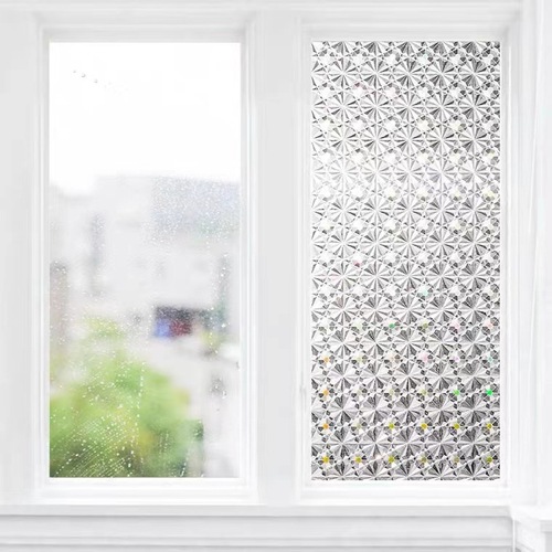 Retro Window Decal Anti-glare, Translucent, Non-transparent Bathroom Frosted Glass Film Anti-peeping Glass Sticker