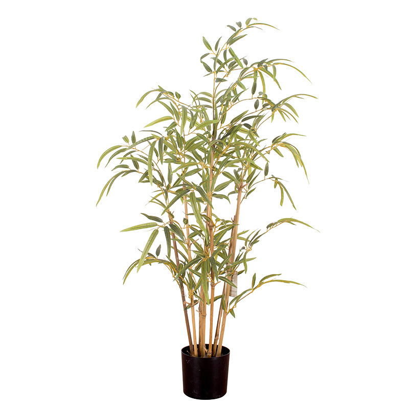 Fábrica de árboles artificiales Venta caliente decoración de plátano artificial planta verde artificial en maceta comercial decoración suave árbol artificial