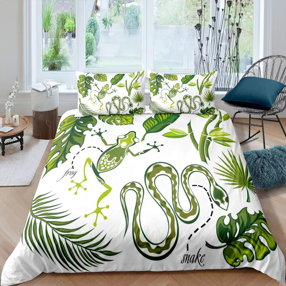 duvet cover with animals with down