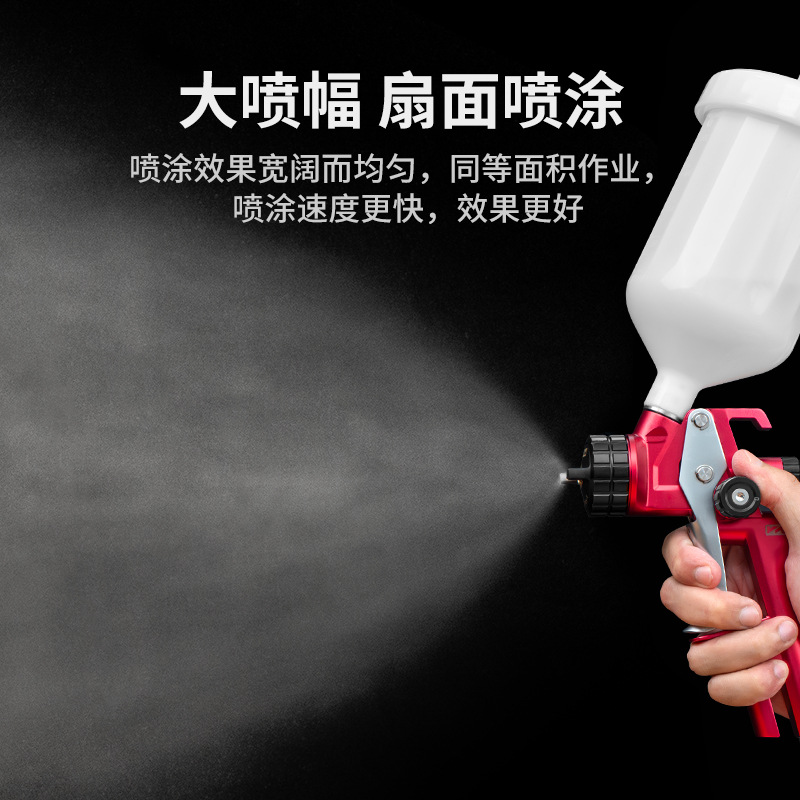 Wufu PISTOLA DE PULVERIZACIÓN de coche de gama alta pintura a base de agua barniz capa de acabado pintura hoja de metal pulverización atomización herramienta neumática pistola pulverizadora