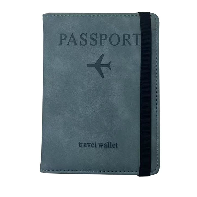 Passport Cover PU Travel Wallet, Universal Handheld Protective Case, 15 × 11 cm, Multi-Color