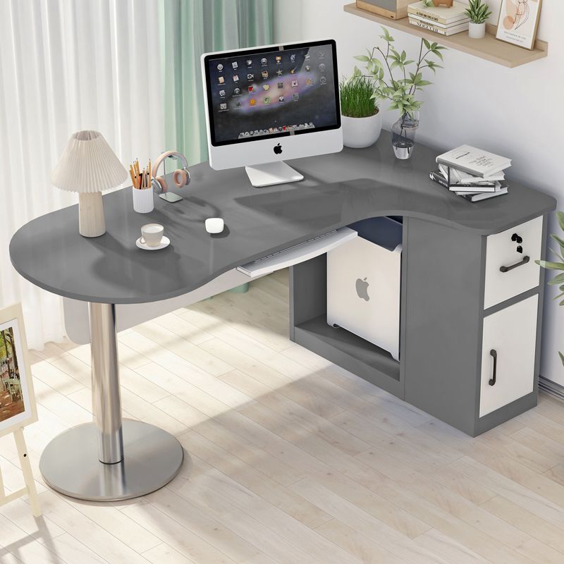 Simple Modern Curved Corner Desk Cabinet Study Table Shop Owner Computer Desk L-Shaped Desk Diagnosis and Treatment Table New Product Simple Modern Curved Corner Desk Cabinet Study Table Shop Owner Computer Desk L-Shaped Desk Diagnosis and Treatment Table New Product