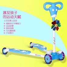 儿童折叠滑板车3~12岁男女宝双踏板蛙式剪刀四轮扭扭闪光音乐车