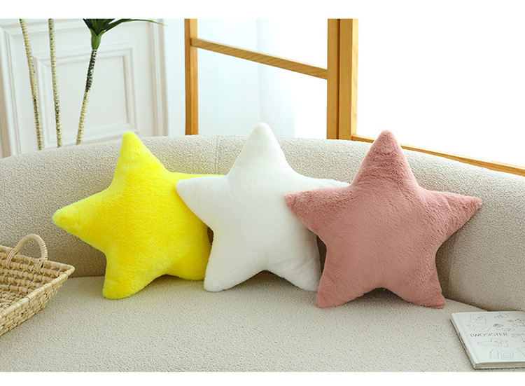Ins-Style Nordic Home Cloud Pillow, Girly Gift, Star and Moon Bay Window Doll Cushion, Nap Pillow