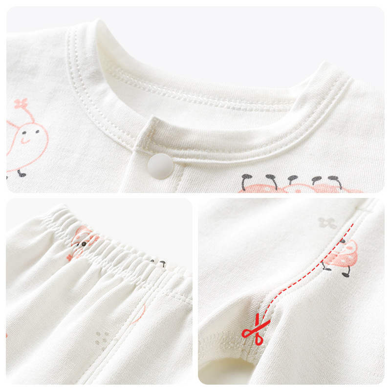 Ropa interior para niños traje primavera, otoño e invierno bebé puro algodón tocando fondo niños y niñas dividir ropa de abrigo ropa de otoño bebé pantalones largos