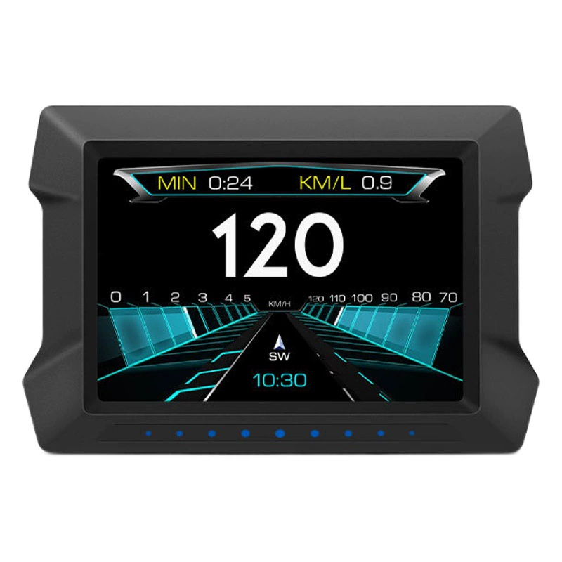 Автомобиль HUD проекционный дисплей автомобиль HD OBD ЖК-метр компас наклон метр удаление кода неисправности