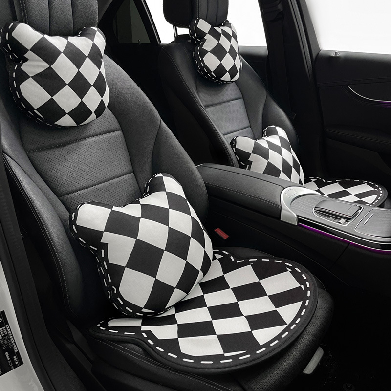 new pattern lovely Quilted Little Bear Cartoon automobile Seat cushion Borneol Seat cushion ventilation vehicle Seat cover ins summer