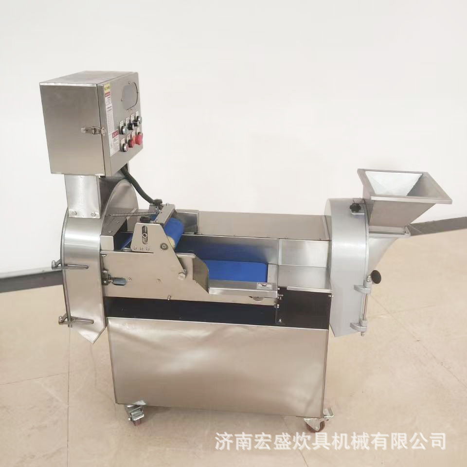 Comedor de la máquina de cortar verduras, comedor de la escuela, máquina de cortar multifuncional, Corte en rodajas, Corte en rodajas, patatas comerciales totalmente automáticas
